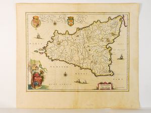 ,Willem Janszoon Blaeu - Sicilia Regnum 1640 circa