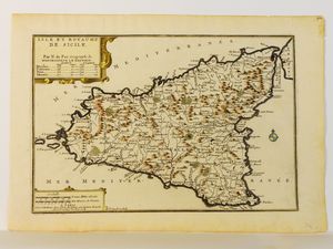 ,Nicolas De Fer - Isle et royaume de Sicilie 1705