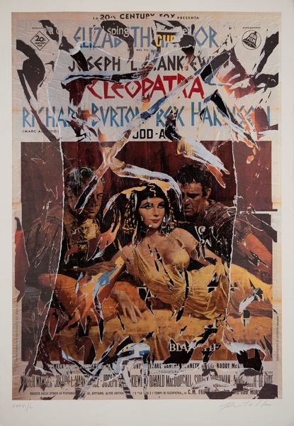 ,MIMMO  ROTELLA : Cleopatra  - Asta Asta a tempo di arte moderna e contemporanea - Associazione Nazionale - Case d'Asta italiane