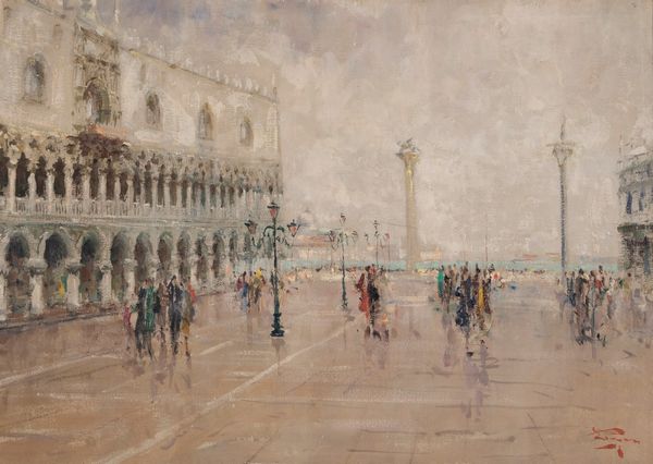 ,LUIGI PAGAN : Piazzetta San Marco  - Asta Asta a tempo di arte moderna e contemporanea - Associazione Nazionale - Case d'Asta italiane