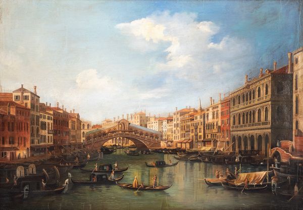 ,Anonimo : Veduta del ponte di Rialto  - Asta Asta a tempo di arte moderna e contemporanea - Associazione Nazionale - Case d'Asta italiane