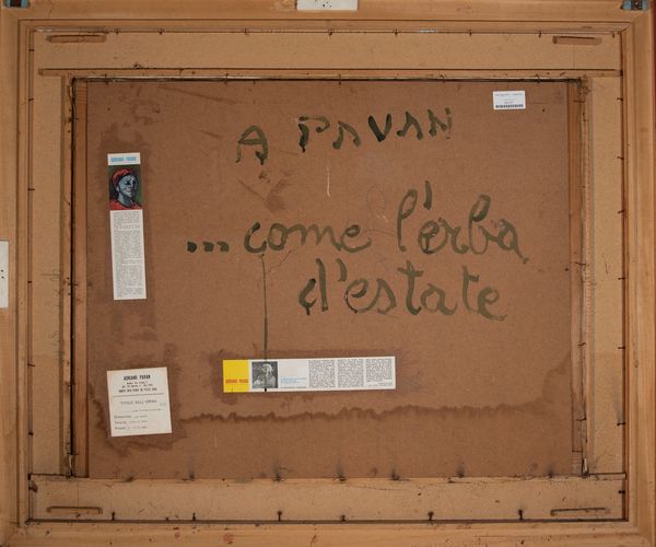 ,ADRIANO PAVAN : Come l'erba d'estate  - Asta Asta a tempo di arte moderna e contemporanea - Associazione Nazionale - Case d'Asta italiane