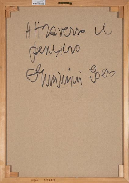 ,ODDINO  GUARNIERI : Attraversare il pensiero  - Asta Asta a tempo di arte moderna e contemporanea - Associazione Nazionale - Case d'Asta italiane