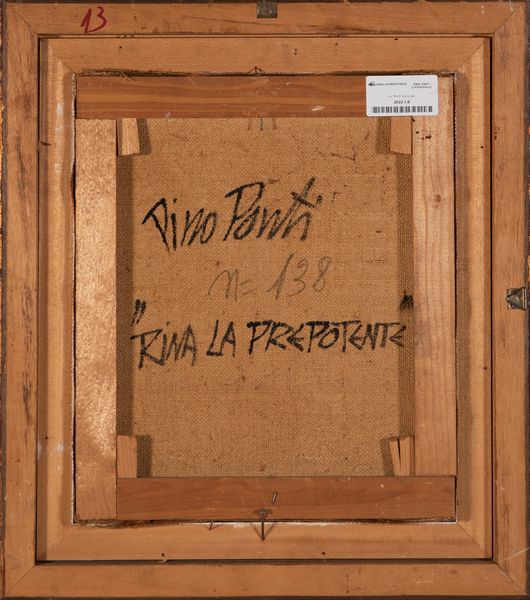 ,PINO  PONTI : Rina la prepotente  - Asta Asta a tempo di arte moderna e contemporanea - Associazione Nazionale - Case d'Asta italiane