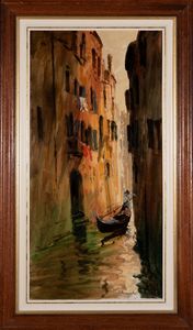 ,COSIMO PRIVATO : Rio veneziano  - Asta Asta a tempo di arte moderna e contemporanea - Associazione Nazionale - Case d'Asta italiane