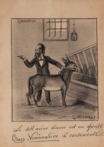 ,A. MICHIELI : Grammatica  - Asta Asta a tempo di arte moderna e contemporanea - Associazione Nazionale - Case d'Asta italiane