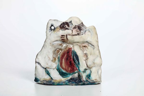 Scultura raffigurante due maschere della Commedia dell'Arte che si azzuffano. Giovanni Battista De Salvo (1903-1964), 1950 circa  - Asta Ceramiche | Cambi Time - Associazione Nazionale - Case d'Asta italiane