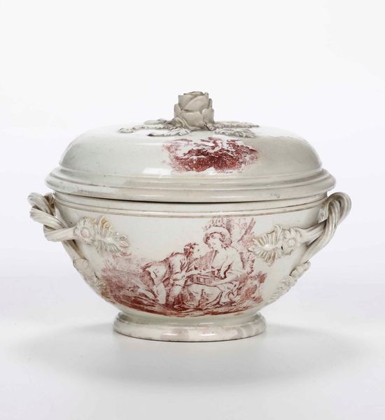 Tazza da brodo con coperchio Savona, Manifattura di Giacomo Boselli, 1780 circa  - Asta Ceramiche | Cambi Time - Associazione Nazionale - Case d'Asta italiane