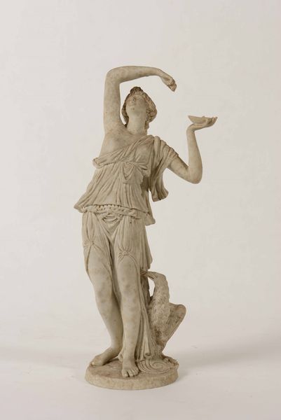 Una scultura e due sculturine, XVIII-XIX secolo  - Asta Ceramiche | Cambi Time - Associazione Nazionale - Case d'Asta italiane