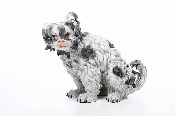 Grande figura di cane bolognese XX secolo  - Asta Ceramiche | Cambi Time - Associazione Nazionale - Case d'Asta italiane