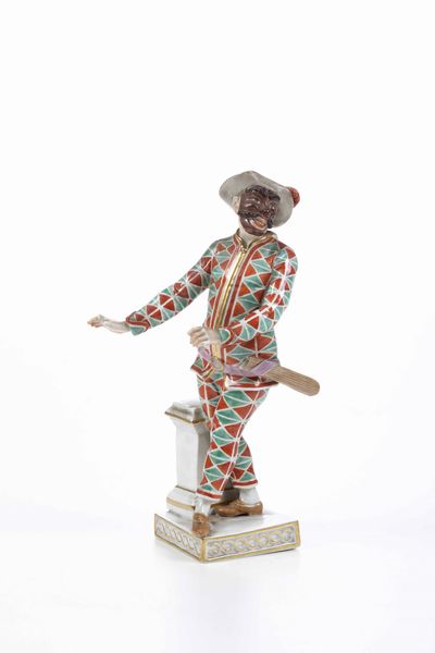 Figurina di Arlecchino Meissen 1934-1945.  - Asta Ceramiche | Cambi Time - Associazione Nazionale - Case d'Asta italiane