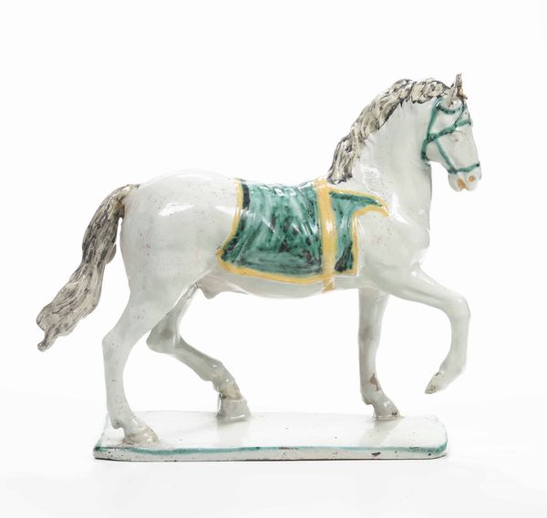 Scultura di cavallo Italia Settentrionale (manifattura sconosciuta), XX secolo  - Asta Ceramiche | Cambi Time - Associazione Nazionale - Case d'Asta italiane