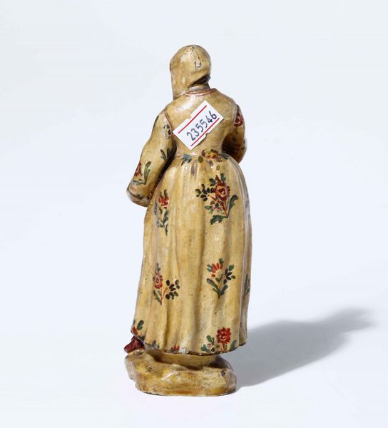 Figurina di venditrice XVIII secolo  - Asta Ceramiche | Cambi Time - Associazione Nazionale - Case d'Asta italiane