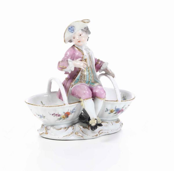 Figurina porta spezie Meissen, 1770 circa  - Asta Ceramiche | Cambi Time - Associazione Nazionale - Case d'Asta italiane