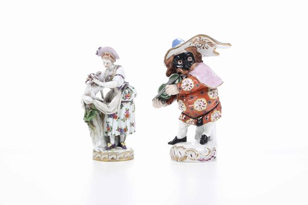 Figurina di pastorella  Meissen, seconda met del XIX secolo  - Asta Ceramiche | Cambi Time - Associazione Nazionale - Case d'Asta italiane