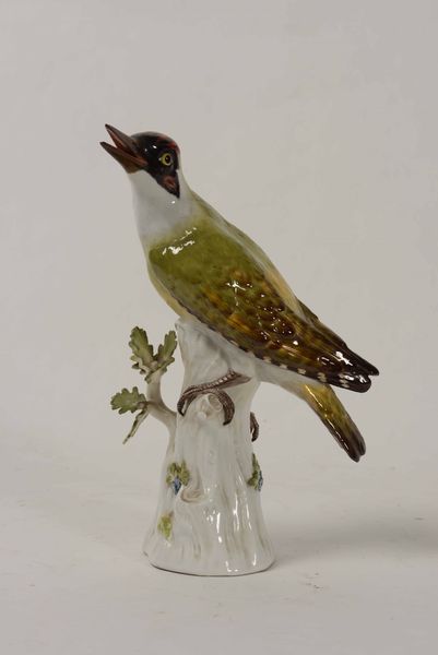 Figurina di picchio verde. Meissen, XX secolo  - Asta Ceramiche | Cambi Time - Associazione Nazionale - Case d'Asta italiane