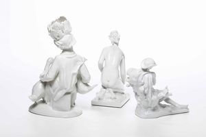 Tre figure Germania, Berlino, XX secolo  - Asta Ceramiche | Cambi Time - Associazione Nazionale - Case d'Asta italiane