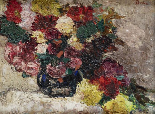 AGOSTINO BOSIA Torino 1886 - 1962 : Vaso di fiori  - Asta Asta 199 Dipinti e sculture moderne e contemporanee - Associazione Nazionale - Case d'Asta italiane