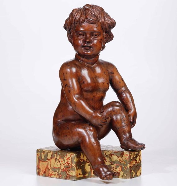 Putto in legno intagliato. XIX-XX secolo  - Asta Scultura e Oggetti d'Arte | Cambi Time - Associazione Nazionale - Case d'Asta italiane