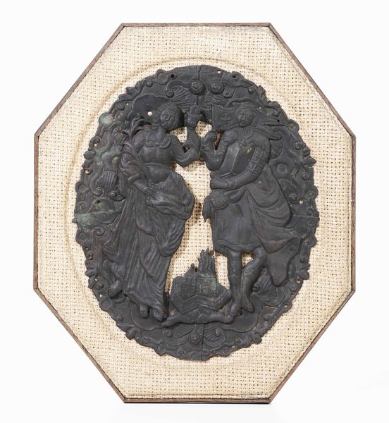 Placca in rame. Figure di Santa e Santo. Rame sbalzato, cesellato e traforato. Arte veneta del XVII-XVIII secolo  - Asta Scultura e Oggetti d'Arte | Cambi Time - Associazione Nazionale - Case d'Asta italiane