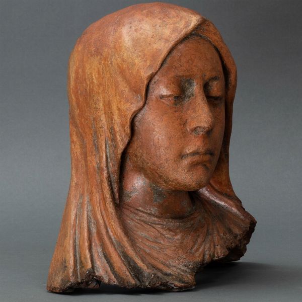 Madonna o Dolente. Terracotta. Plasticatore italiano del XVII secolo  - Asta Scultura e Oggetti d'Arte | Cambi Time - Associazione Nazionale - Case d'Asta italiane