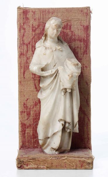 Madonna di Trapani, alabastro, XVII-XVIII secolo  - Asta Scultura e Oggetti d'Arte | Cambi Time - Associazione Nazionale - Case d'Asta italiane