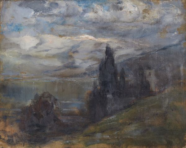 CARGNEL VITTORE ANTONIO (1872 - 1931) : Paesaggio con lago.  - Asta Asta 353 | Arte antica e del XIX secolo - Associazione Nazionale - Case d'Asta italiane