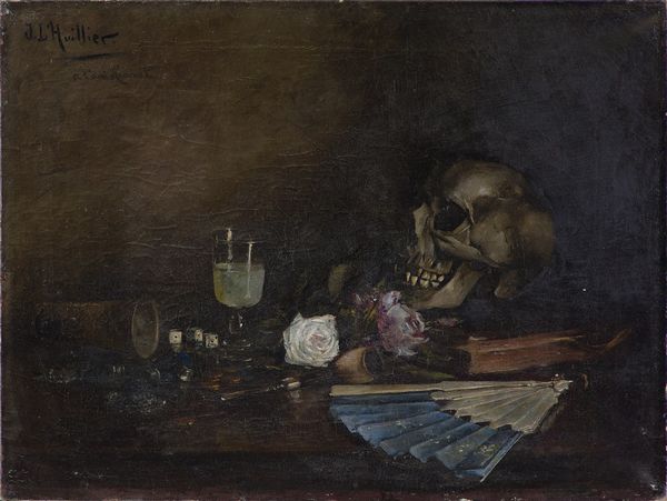 JACQUES L'HUILLIER (1867-?) : Vanitas.  - Asta Asta 353 | Arte antica e del XIX secolo - Associazione Nazionale - Case d'Asta italiane