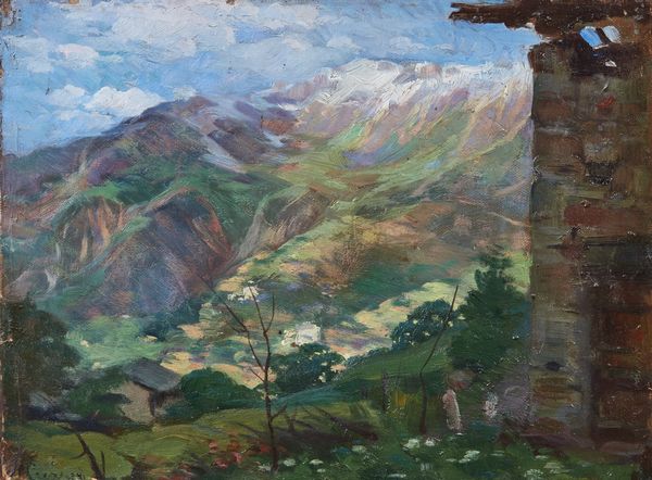 CRESSERI GAETANO (1870 - 1933) : Paesaggio montano.  - Asta Asta 353 | Arte antica e del XIX secolo - Associazione Nazionale - Case d'Asta italiane