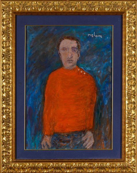 ,Gino Meloni : Ragazzo con maglione rosso  - Asta Arte Moderna | Cambi Time - Associazione Nazionale - Case d'Asta italiane