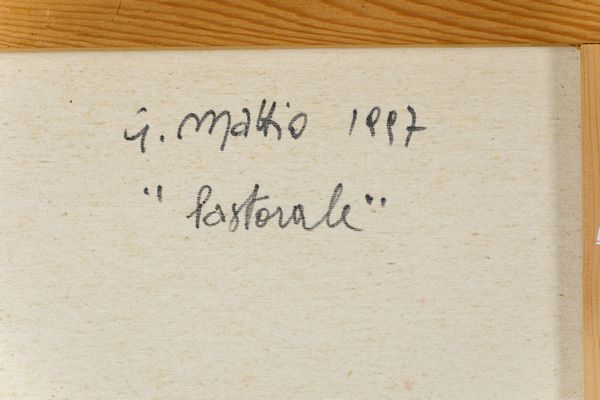 ,Giovanni Mattio : Pastorale  - Asta Arte Moderna | Cambi Time - Associazione Nazionale - Case d'Asta italiane