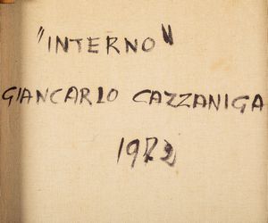 ,Giancarlo Cazzaniga : Senza titolo  - Asta Arte Moderna | Cambi Time - Associazione Nazionale - Case d'Asta italiane