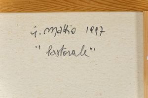 ,Giovanni Mattio : Pastorale  - Asta Arte Moderna | Cambi Time - Associazione Nazionale - Case d'Asta italiane