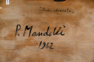 ,Pompilio Mandelli : Nudo sdraiato  - Asta Arte Moderna | Cambi Time - Associazione Nazionale - Case d'Asta italiane