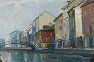 ,Giancarlo Perelli Cippo : Naviglio  - Asta Arte Moderna | Cambi Time - Associazione Nazionale - Case d'Asta italiane