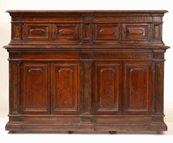 Credenza con alzata, XVIII-XIX secolo  - Asta Antiquariato Febbraio | Cambi Time - Associazione Nazionale - Case d'Asta italiane