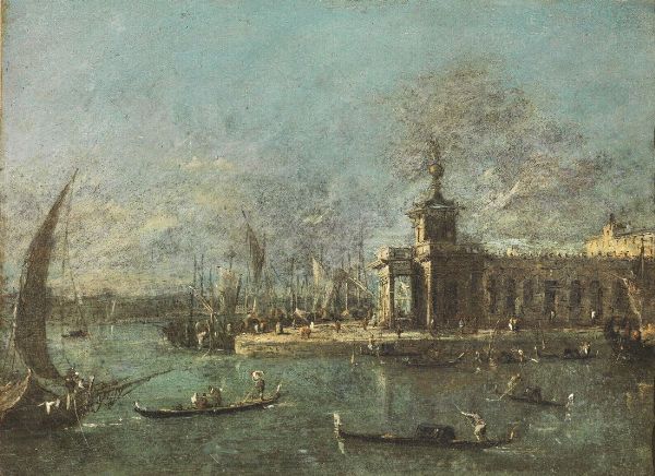 Attribuito a Francesco Guardi  - Asta ARCADE | Dipinti dal XVI al XVIII secolo - Associazione Nazionale - Case d'Asta italiane