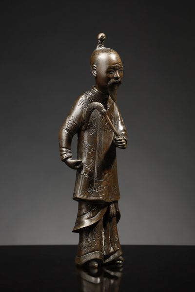 Arte Cinese : Mandarino in bronzo Cina, dinastia Qing, XIX secolo  - Asta Asta 355 Arte orientale da un'importante collezione privata italiana e altre committenze - Associazione Nazionale - Case d'Asta italiane