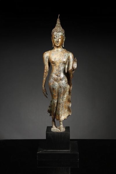 Arte Sud-Est Asiatico : Buddha errante Tailandia, XIX secolo  - Asta Asta 355 Arte orientale da un'importante collezione privata italiana e altre committenze - Associazione Nazionale - Case d'Asta italiane