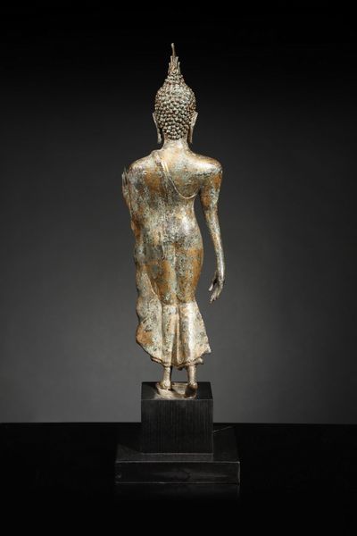 Arte Sud-Est Asiatico : Buddha errante Tailandia, XIX secolo  - Asta Asta 355 Arte orientale da un'importante collezione privata italiana e altre committenze - Associazione Nazionale - Case d'Asta italiane