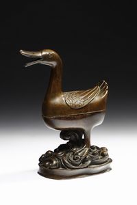 Arte Cinese - Incensiere zoomorfo Cina, dinastia Ming (1368-1644)