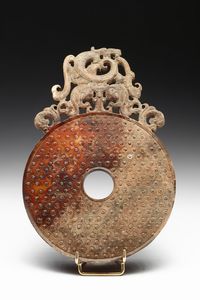 Arte Cinese - Disco Pi in giada Cina, dinastia Qing, secolo XIX (?)