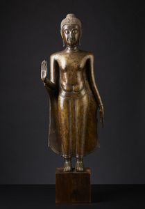 Arte Sud-Est Asiatico - Grande Pang proht sat Buddha   Tailandia, Ayutthaya (1351-1767), XVII secolo