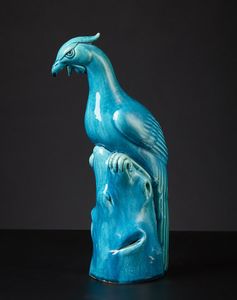 Arte Cinese - Pappagallo in ceramica  Cina, XIX secolo