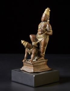 Arte Indiana - Bronzo raffigurante Vamana India del sud, XVII secolo