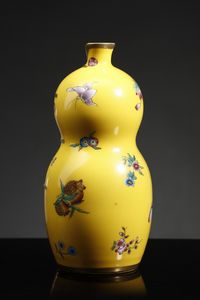 Arte Cinese - Vaso Hulu a zucca  Cina, XX secolo