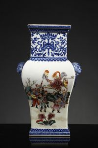 Arte Cinese : Vaso in porcellana famiglia rosa  Cina, dinastia Qing, XIX secolo  - Asta Asta 355 Arte orientale da un'importante collezione privata italiana e altre committenze - Associazione Nazionale - Case d'Asta italiane