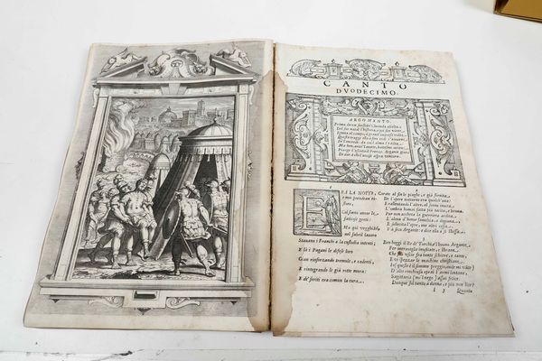 ,Torquato Tasso : La Gerusalemme liberata con le figure di Bernardo Castello, Genova, Giuseppe Pavoni, 1617  - Asta Libri Antichi, Stampe, Incisioni e Carte Geografiche | Cambi Time - Associazione Nazionale - Case d'Asta italiane