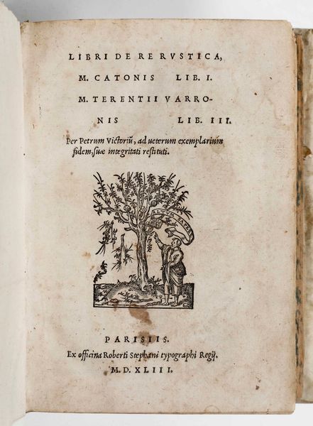 ,Scriptores rei rusticae : Scriptores rei rusticae Scripoteres rei rustica, Parigi, ex officina, Roberti Stephani Typographi Regi, 1543.  - Asta Libri Antichi, Stampe, Incisioni e Carte Geografiche | Cambi Time - Associazione Nazionale - Case d'Asta italiane