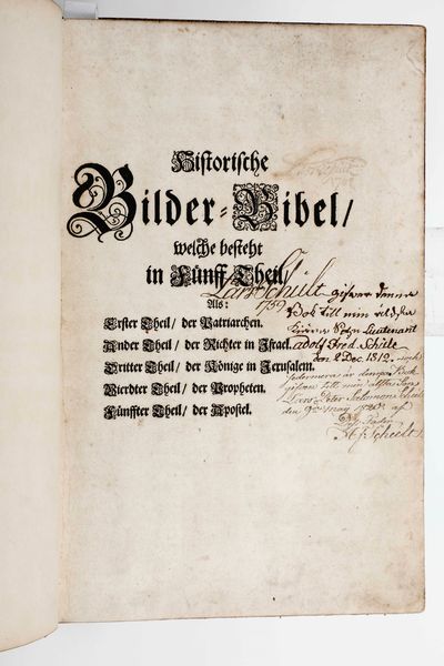 ,Kraus, Johann-Ulrich : Kraus, Johann-Ulrich Historische Bilder Bibel...In Augsburg, 1700  - Asta Libri Antichi, Stampe, Incisioni e Carte Geografiche | Cambi Time - Associazione Nazionale - Case d'Asta italiane